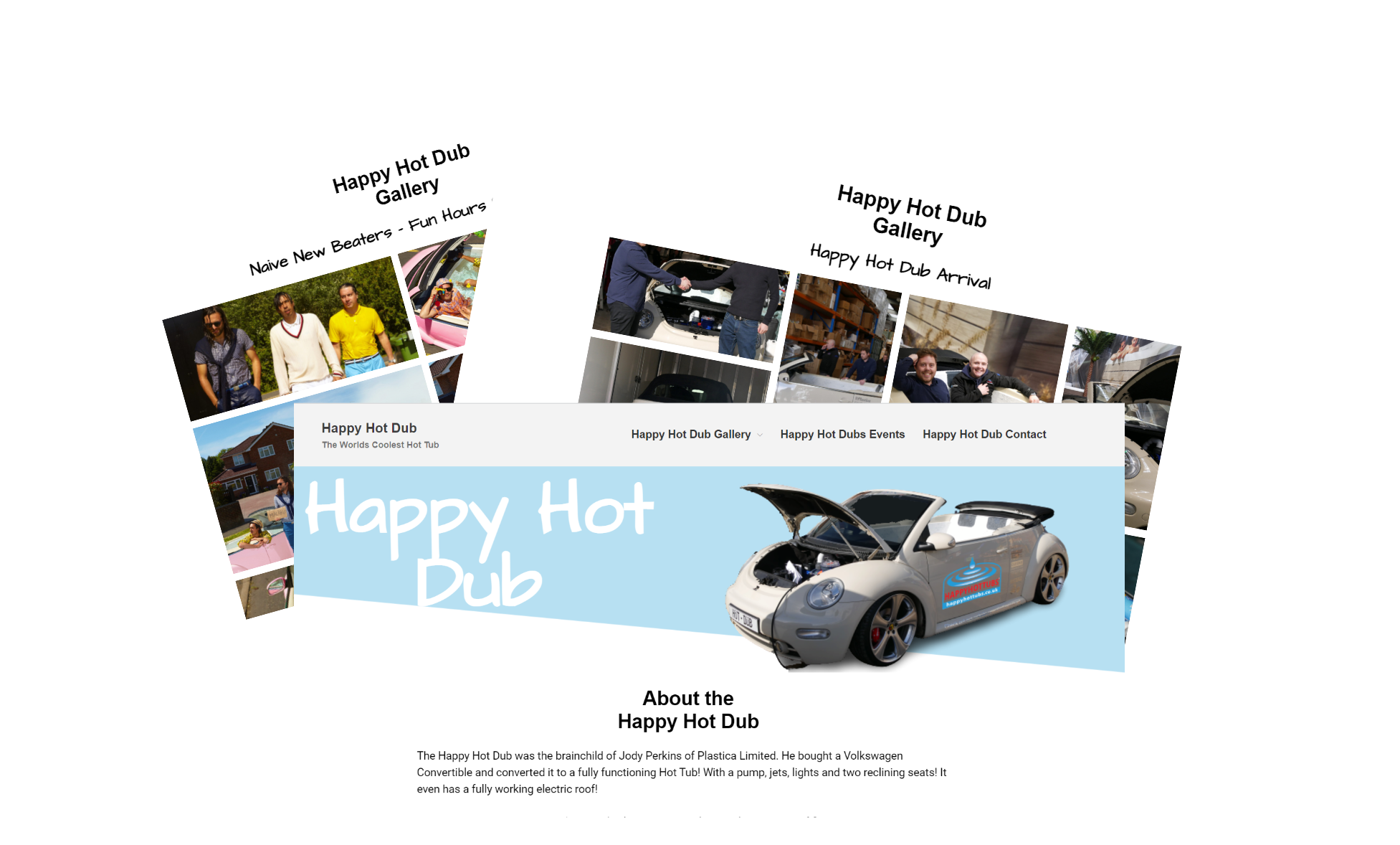 Happy Hot Tubs Service Page Mock Ups